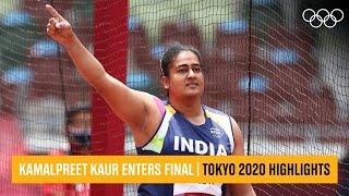 Kamalpreet Kaur enters Olympic final  Tokyo2020 Highlights [upl. by Pablo247]