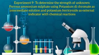 Redox Titration using External Indicator potassium ferricyanide [upl. by Nosauq]