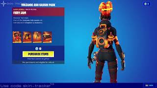 NEW VOLCANIC ASHSASSIN PACK BUNDLE in Fortnite ITEMSHOP preview [upl. by Michelsen525]