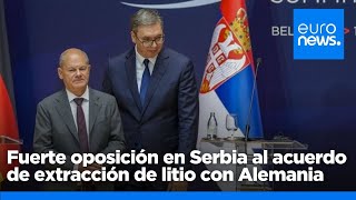 Fuerte oposición en Serbia al acuerdo de extracción de litio con Alemania [upl. by Decrem]