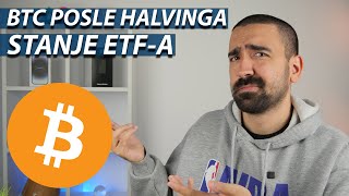 BITCOIN POSLE HALVINGA  STANJE ETFOVA [upl. by Chirlin]