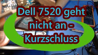 Dell Inspiron 7520 Laptop geht nicht mehr an Kurzschluss repariert shorted cap motherboard repair [upl. by Anyak155]