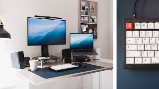 2024 Desk Setup Tour  my minimal work from home space [upl. by Niki]