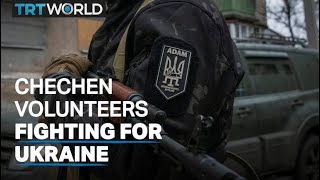 Chechens volunteer on Ukraine front [upl. by Bertold576]