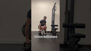 Suitcase Cyclist Squat Demo shorts leg day for knee pain [upl. by Ssilem]