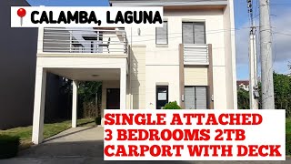 3BEDROOMS SINGLE ATTACHED IN CALAMBA LAGUNA HIGH CEILING SA LIVING AREA [upl. by Marb]