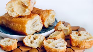 Super Fluffy Crispy Easy Recipe Chinese Crullers no yeast 简易油条chinsesefood easyrecipe [upl. by Arabel691]