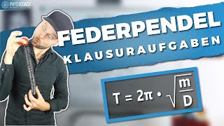 Federpendel Klausuraufgabe  Physik für Mediziner  Physik Grundlagen [upl. by Ciapas513]