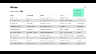 How to Create a Sortable and Filterable Table in React  React Table Filters Example [upl. by Inahc]