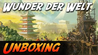 Wunder der Welt  Brettspiel Unboxing Kobold Spieleverlag [upl. by Batsheva]