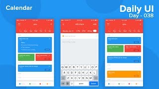 Daily UI  Day 038  Calendar [upl. by Anelej]
