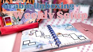 Weekly Happy Planner Setup July 2024  Grabie Scrapbook Box Unboxing [upl. by Melonie682]