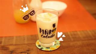 Piña colada  Receita Fácil  Uatt [upl. by Byrann]