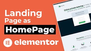 Heres How to Set Elementor Landing Page as Homepage in 5 Simple Steps 2024 [upl. by Mignonne221]