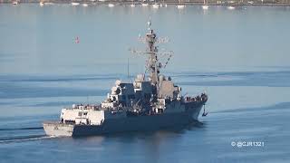 USS Spruance DDG 111 Outbound  October 31 2023  San Diego California [upl. by Critta]