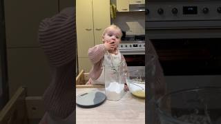 Cooking with my 22 month old 😩 baby momlifevibes cookingchannel chillbaby momlife dailyvlog [upl. by Xonnel]