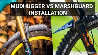 MudGuard how to INSTALL  Marsh Guard vs MUDHUGGER  MTB Bicycle Tips amp Hacks [upl. by Spence]