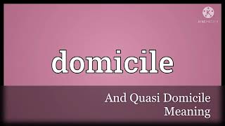 59 Canon Law in English Meaning of Domicile and QuasiDomicile [upl. by Krischer]