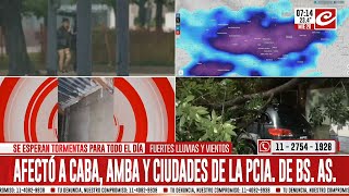 Impactantes imágenes de lo que dejó el temporal en Buenos Aires [upl. by Wemolohtrab]