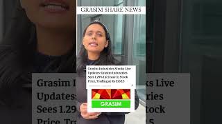 Grasim Industries Share Latest News I Grasim Share Analysis I Grasim Share latest News I grasim [upl. by Larianna]