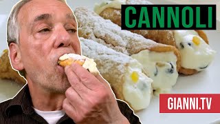 Cannoli Italian Cooking Video  Giannis North Beach [upl. by Ennoved789]