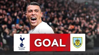 WHAT A GOAL  Pedro Porro  Tottenham Hotspur 10 Burnley  Third Round  Emirates FA Cup 202324 [upl. by Jeannette]