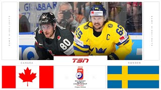 Canada vs Sweden HIGHLIGHTS  2024 Mens World Hockey Championships [upl. by Nyleahs]