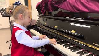 Nicole Bresciani 5 years old Bach Invention No 13 [upl. by Aitnahs]