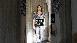 16 Tops from Ajio🩵Ajio Mini Haul🛍️ajio ajiohaul shorts trendy shortsyoutube [upl. by Tareyn868]