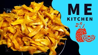 CRUNCHY JACKFRUIT CHIPS  How to make jackfruit chips  PALAPALAM CHIPS me kitchen [upl. by Summer]