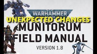 UNEXPECTED POINT CHANGES IN THE LATEST MUNITORUM FIELD MANUAL [upl. by Onaivatco]