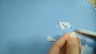 塑料古筝指甲制作 15  裁剪轮廓 Making plastic guzheng nail Part 1 of 5  Cutting the blank [upl. by Namyac]