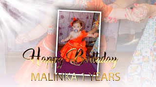 Happy Birthday Malinka 1Years 09072024 SVB STUDIO359877130361 [upl. by Carmelia]