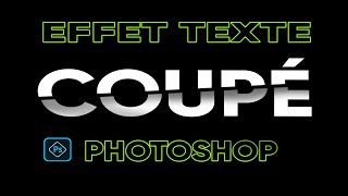 Comment découper du texte dans Photoshop  Tutoriels Photoshop [upl. by Adao]