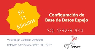 Creación de Bases de Datos Espejo SQL Server [upl. by Meares]