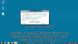 Bitcoin mining with GUIminer tutorial  easy [upl. by Shannon]