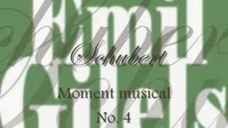 Emil GILELS plays SCHUBERT Moment musical No 4 SU record [upl. by Staal]