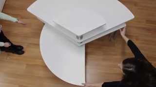 How to Set Up Rotating Retail Display Tables  Product Assembly  Displays2go® [upl. by Bremer]