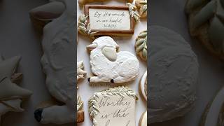 ✝️Easter Cookies🐑 cookies cookiedecorating icingcookies cookiedesign cookiesinspiration icing [upl. by Chalmers]