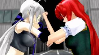 【第10回MMD杯本選】CROSSOVER Yowane Haku vs Hong Meiling【東方VOCALOID】 [upl. by Icam]