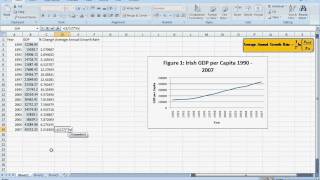 EC3115 Tutorial 3  Calculating Average Annual Growth Rates [upl. by Yebot]