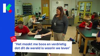 Amerikaanse kinderen oefenen elke maand voor school shooting [upl. by Aiyotal]