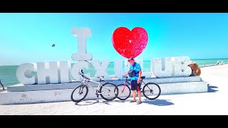 cycling from progreso Yucatan Mexico to chicxulub Yucatan [upl. by Marlen]