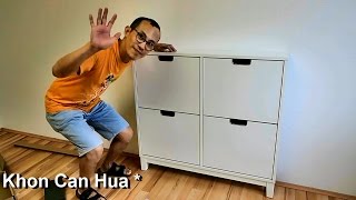 How to assemble Ikea Stall shoe cabinet with 4 compartments [upl. by Elbertine]