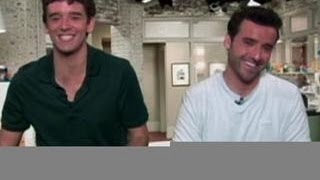 Partners  David Krumholtz and Michael Urie Interview [upl. by Lapotin]