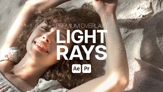 Premium Overlays Light Rays After Effects Template  Premiere Pro MOGRTS [upl. by Ynaffi]