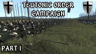 Teutonic Order Full Aggression Mode  Medieval 2 Total War Mobile [upl. by Esiahc]