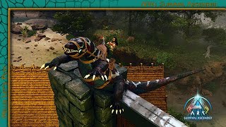 ARK Survival Ascended 074 Megalania zähmen deutschgameplay [upl. by Greggs]