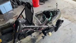 Yak Gear pontoons installed on BKC TK122 kayak [upl. by Yrtsed]