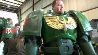 Maker Faire 2012 Warhammer 40K Space Marine Armor [upl. by Akirat943]